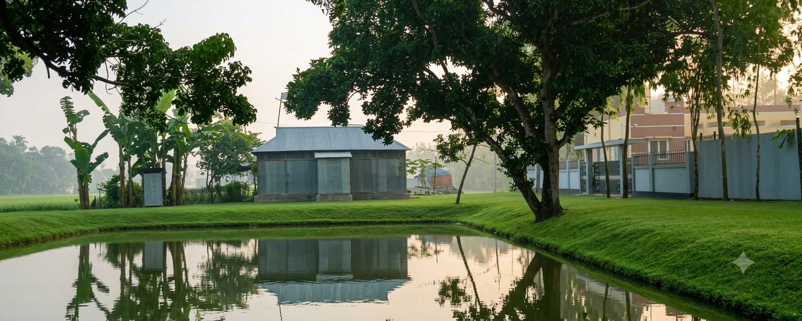 মসজিদের বাহিরের দৃশ্য