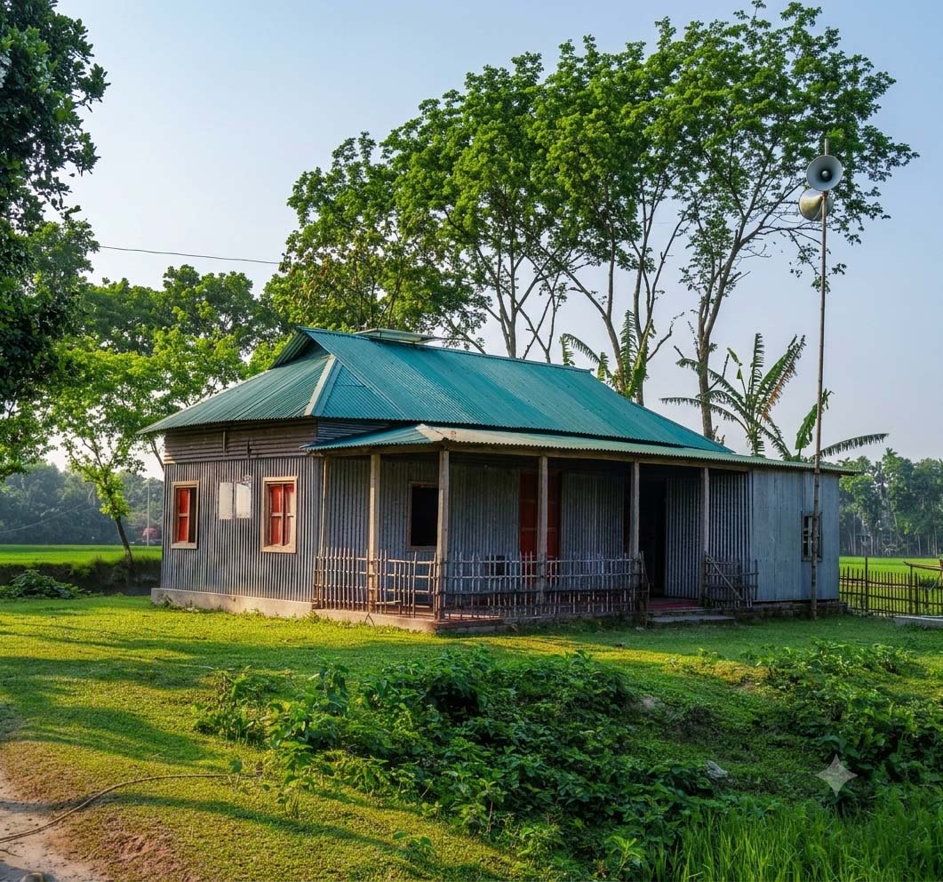 মসজিদের বাহিরের দৃশ্য